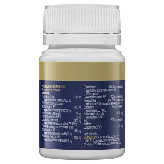 Bioceuticals Mega B Q10 30 Capsules
