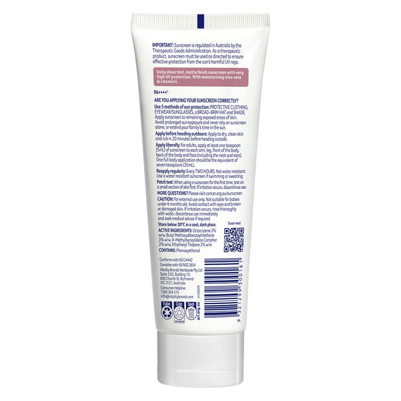 Load image into Gallery viewer, Cancer Council SPF 50+ Day Wear Face Matte Light Tint 75ml Tube
