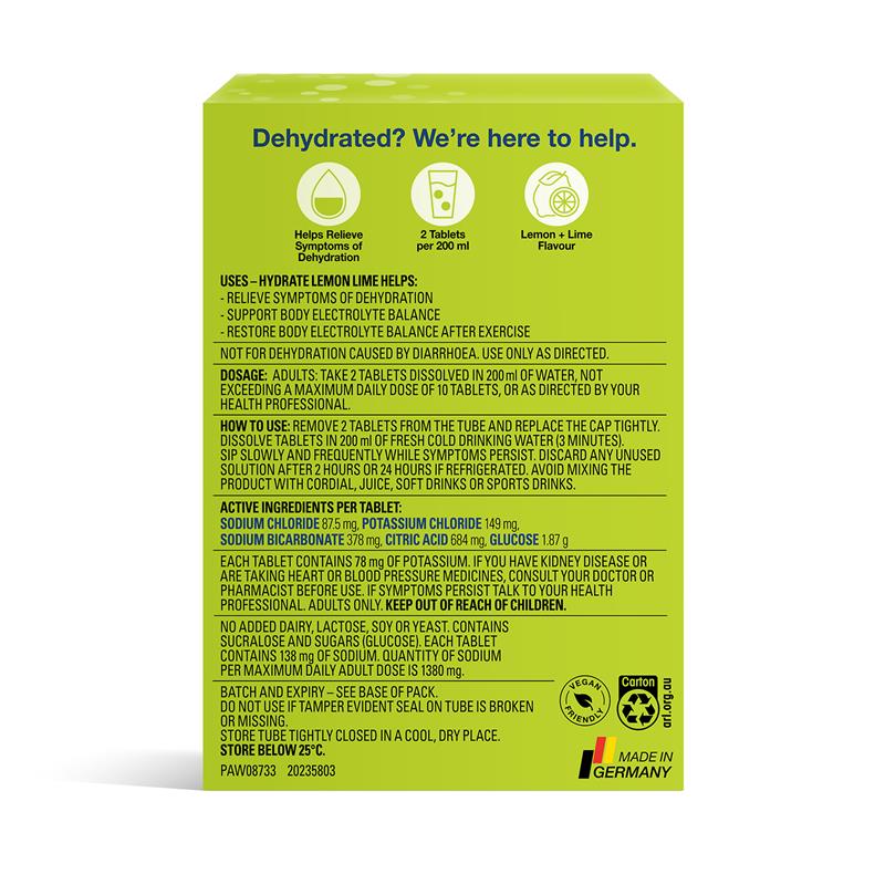 Load image into Gallery viewer, Voost Hydrate Lemon + Lime Effervescent Tablets 60 Pack Exclusive Size
