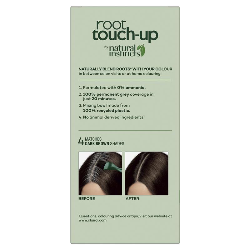 Load image into Gallery viewer, Clairol Root Touch Up Natural Instincts 4 Dark Brown Permanent Hair Colour
