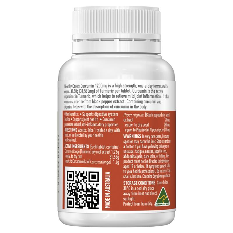Load image into Gallery viewer, Healthy Care Curcumin 1200mg 40 Tablets

