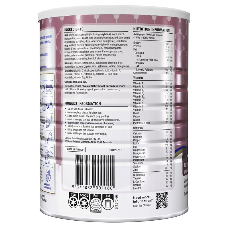 Load image into Gallery viewer, Alula Gold Reflux Infant Formula 0-12 Months 900g
