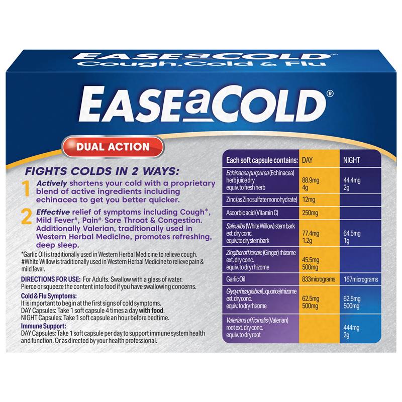 Load image into Gallery viewer, Ease a Cold Cough Cold &amp; Flu Day &amp; Night 24 Capsules

