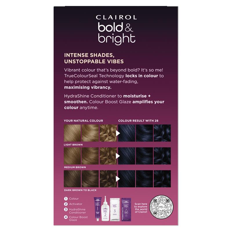 Load image into Gallery viewer, Clairol Bold &amp; Bright Permanent Hair Colour 28 Wild Blackberry
