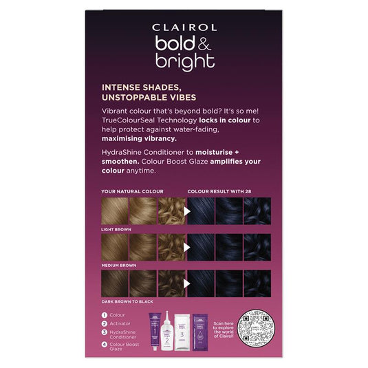 Clairol Bold & Bright Permanent Hair Colour 28 Wild Blackberry