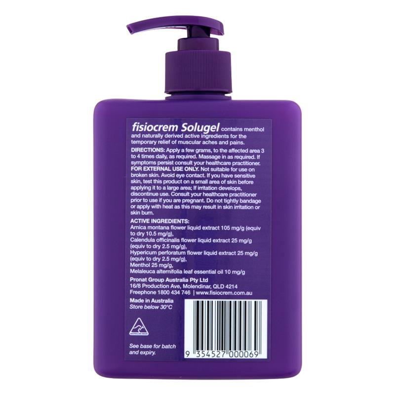Load image into Gallery viewer, Fisiocrem Solugel Pump 500g
