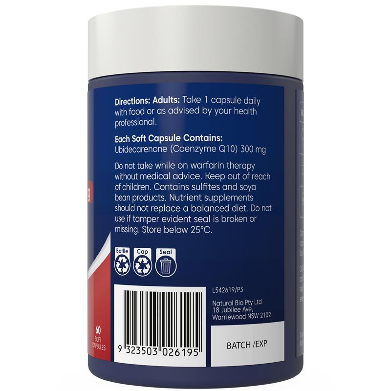 Load image into Gallery viewer, Bioglan CoQ10 300mg 60 Capsules
