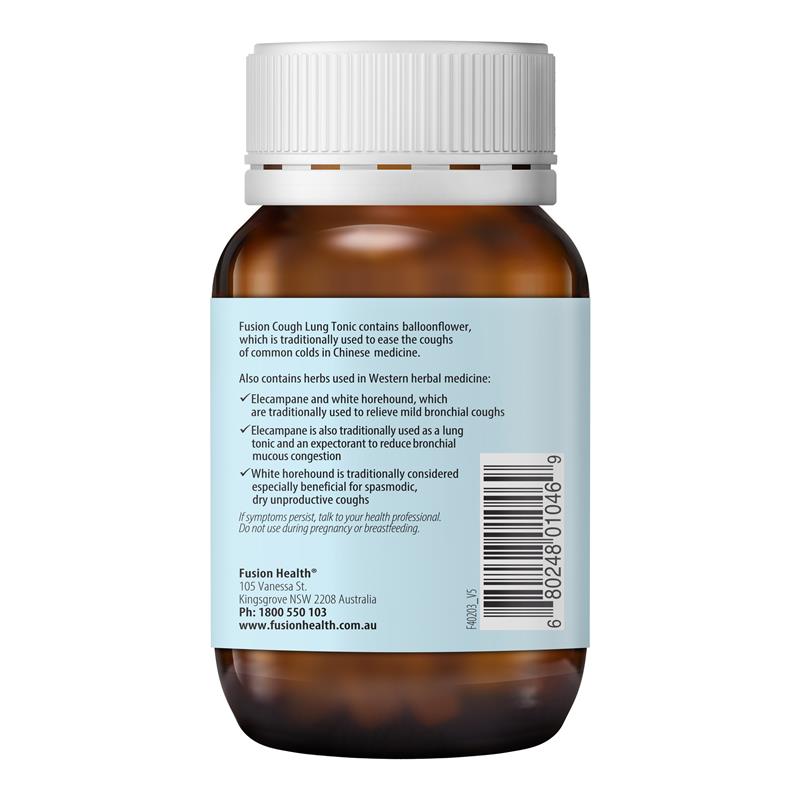 Load image into Gallery viewer, Fusion Cough Lung Tonic 60 Vegetarian Capsules
