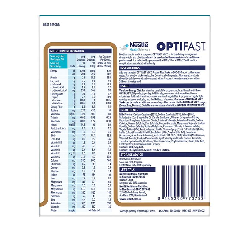 Load image into Gallery viewer, Optifast VLCD Protein Plus Shake Coffee 10 Pack 630g
