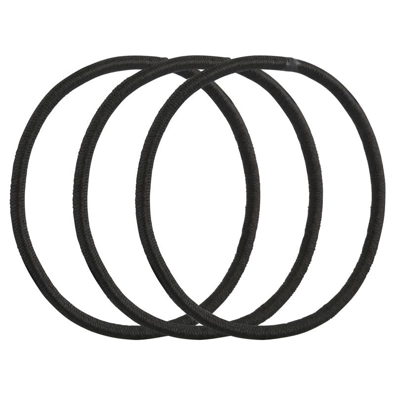 Load image into Gallery viewer, Lady Jayne Snagless Black Hair Elastics 18 Pack
