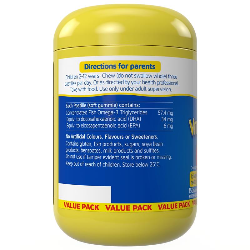 Load image into Gallery viewer, Nature's Way Kids Smart Vita Gummies Omega-3 150 Gummies Exclusive Size
