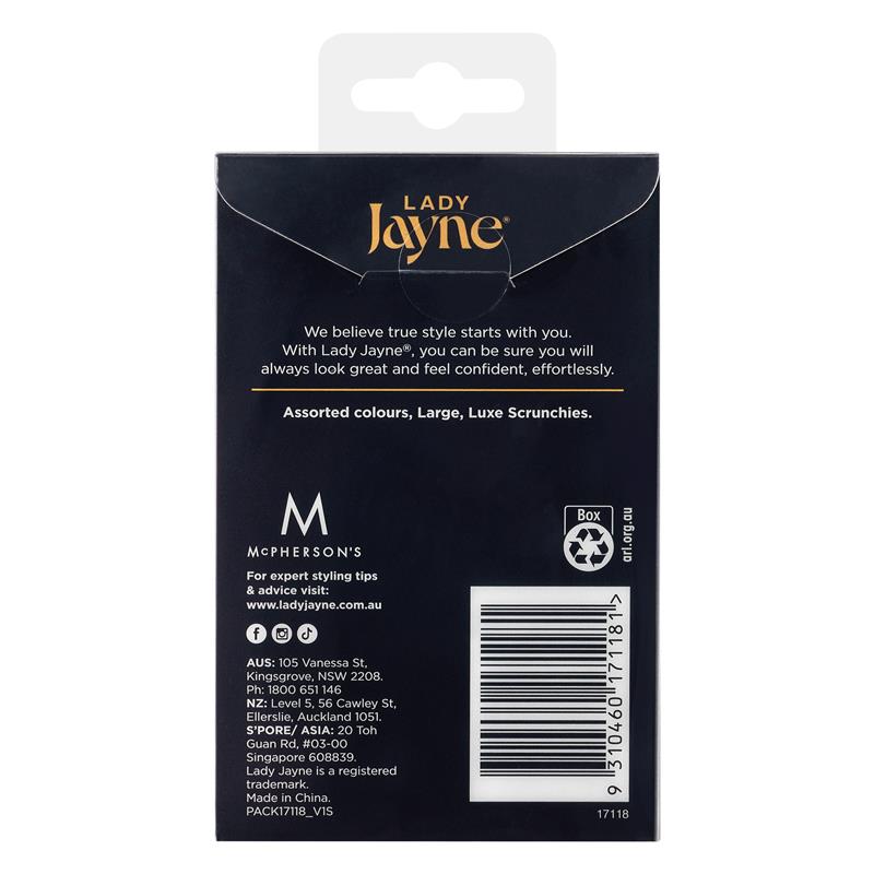 Load image into Gallery viewer, Lady Jayne 17118 Large Luxe Scrunchies 3 Pack
