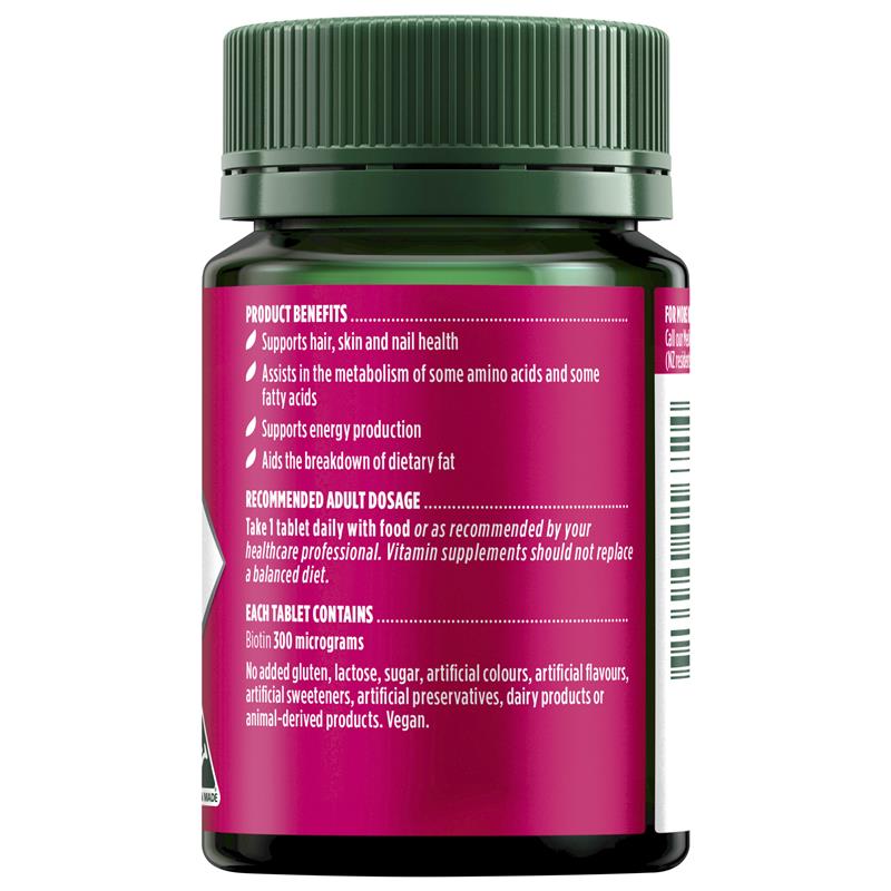 Load image into Gallery viewer, Nature's Own Biotin 300mcg 100 Tablets
