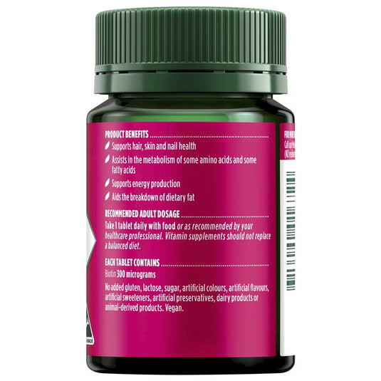 Nature's Own Biotin 300mcg 100 Tablets