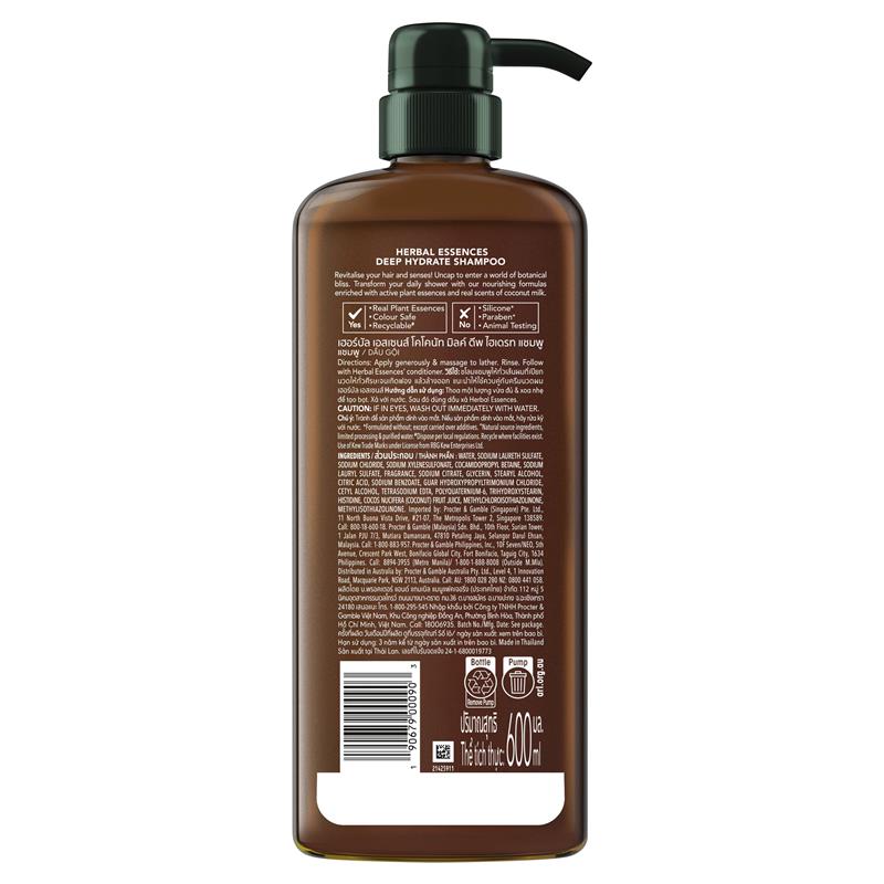 Load image into Gallery viewer, Herbal Essences Bio Renew Hydrate Coconut Milk Shampoo 600ml
