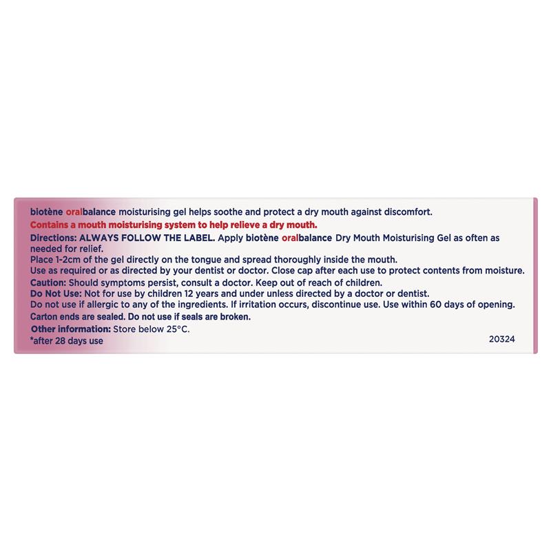 Load image into Gallery viewer, Biotene Dry Mouth Relief Oral Balance Moisturising Gel 42g
