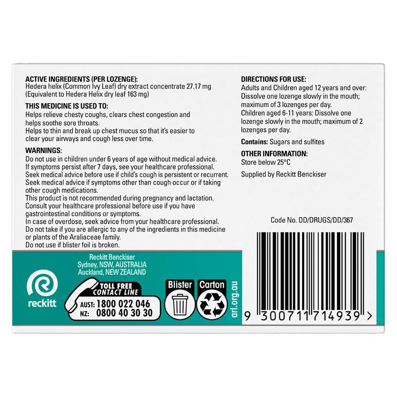 Load image into Gallery viewer, Strepsils Herbal Chesty Cough+ Lozenges Honey Lemon 16 Pack
