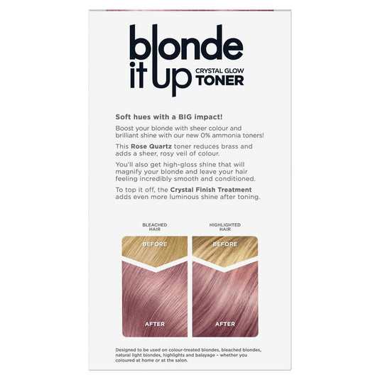 Clairol Blonde It Up Crystal Glow Semi Permanent Toner Rose Quartz