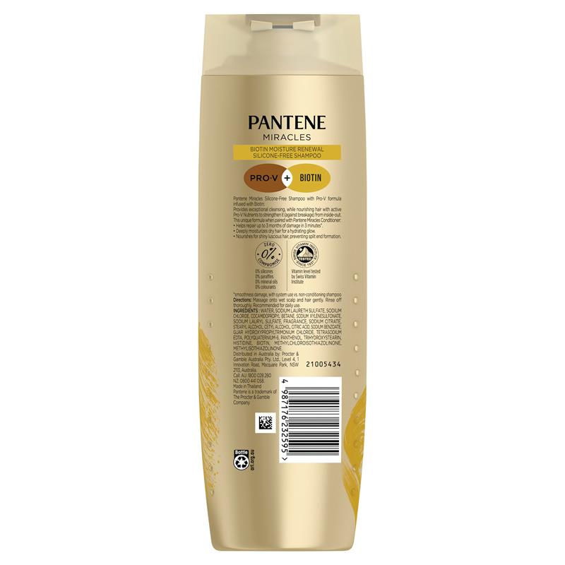 Load image into Gallery viewer, Pantene Miracles Biotin Daily Moisture Renew Shampoo 375ml
