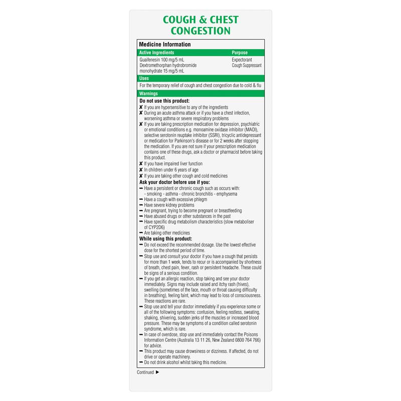 Load image into Gallery viewer, Robitussin Cough &amp; Chest Congestion 250ml Exclusive Size
