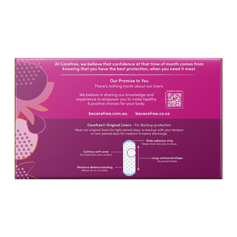 Load image into Gallery viewer, Carefree Longs Original Unscented Panty Liners 30 Pack
