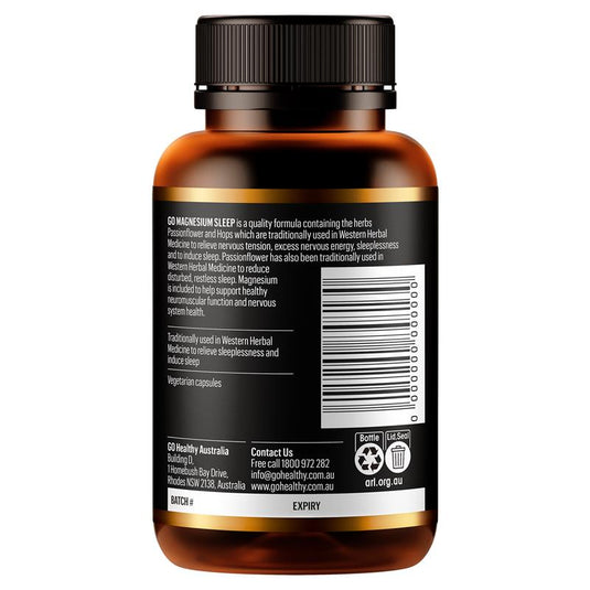 GO Healthy Magnesium Sleep 60 Vege Capsules