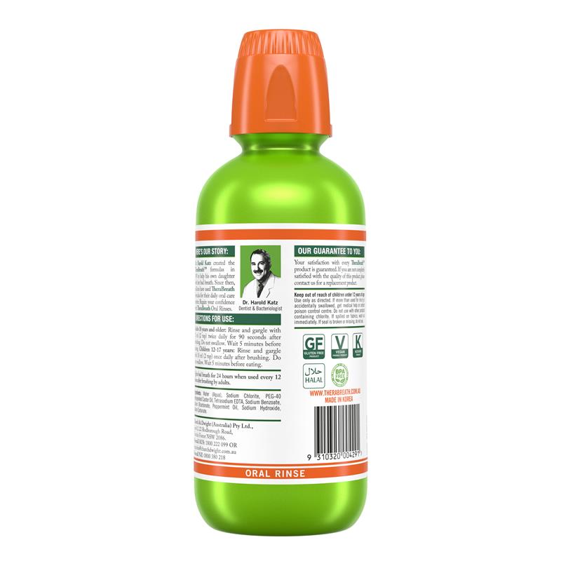 Load image into Gallery viewer, Therabreath Mild Mint Oral Rinse 473ml
