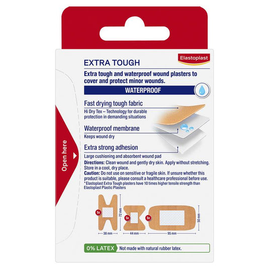 Elastoplast Extra Tough Waterproof Assorted 15 Strips