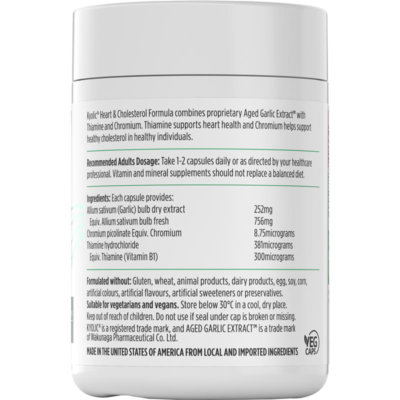 Load image into Gallery viewer, Nutra-Life Kyolic Aged Garlic Extract Heart &amp; Cholesterol Formula 120 Capsules
