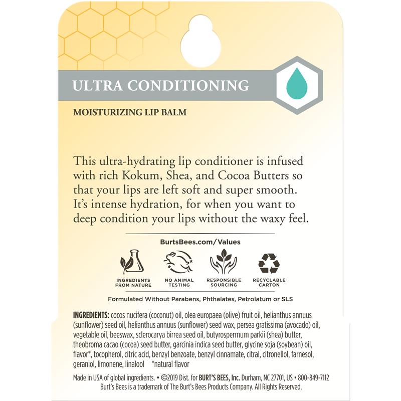 Load image into Gallery viewer, Burts Bees Lip Balm Ultra Conditioning 4.25g
