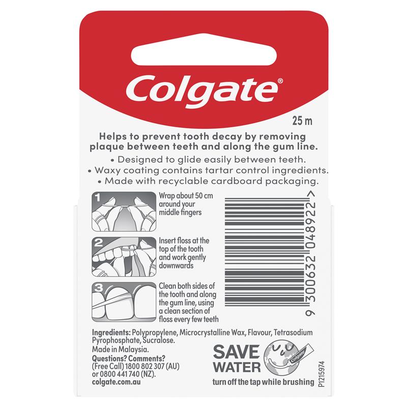 Load image into Gallery viewer, Colgate Total Tartar Control Durable Oral Care Dental Floss 25m
