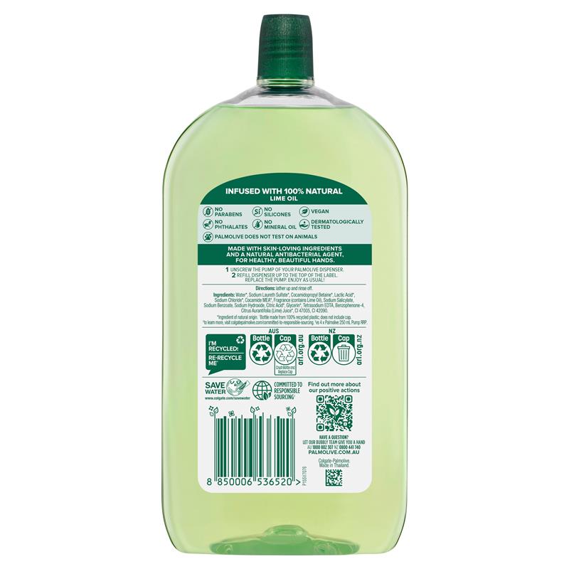 Load image into Gallery viewer, Palmolive Antibacterial Liquid Hand Wash Soap Lime Odour Neutralising Refill &amp; Save 1 Litre
