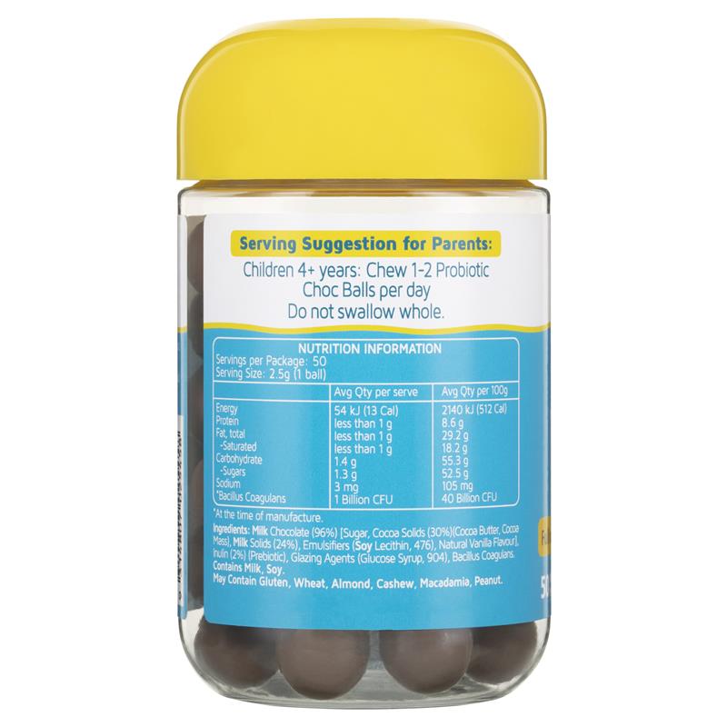 Load image into Gallery viewer, Nature's Way Kids Smart Probiotic 50 Choc Balls
