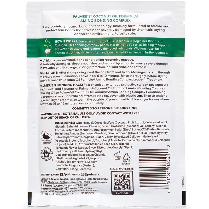 Load image into Gallery viewer, Palmers Amino Bonding Conditioner Masque pack 60g
