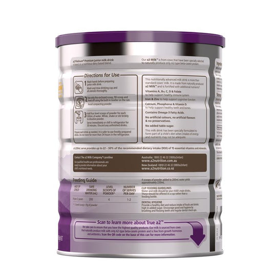 A2 Platinum Premium Junior Milk Drink Stage 4 From 4 Years 900g