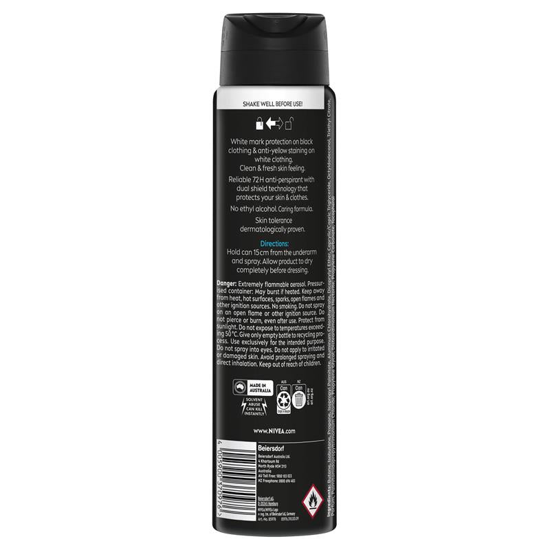Load image into Gallery viewer, NIVEA MEN Black &amp; White Fresh Aerosol Deodorant 72H Protection 250ml
