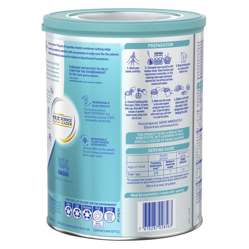 Load image into Gallery viewer, Nestle NAN OPTIPRO 3 Premium Toddler Milk Drink Powder, From 1 year – 800g
