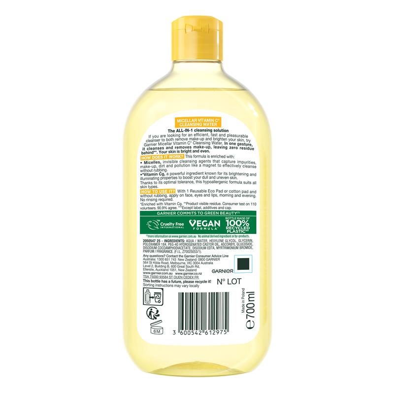 Load image into Gallery viewer, Garnier Vitamin C Micellar 700ml
