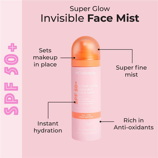 McoBeauty Super Glow Invisible Face Mist SPF50+