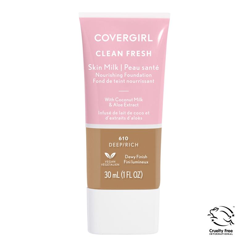 Load image into Gallery viewer, Covergirl Clean Fresh Skin Milk Vegan Foundation Rich/Deep 610
