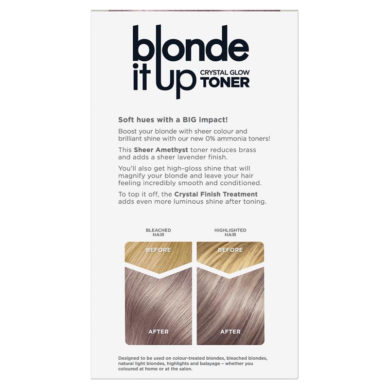 Load image into Gallery viewer, Clairol Blonde It Up Crystal Glow Semi Permanent Toner Sheer Amethyst
