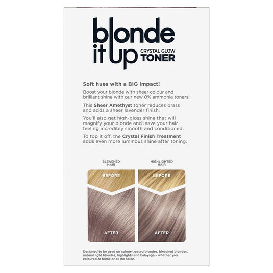 Clairol Blonde It Up Crystal Glow Semi Permanent Toner Sheer Amethyst