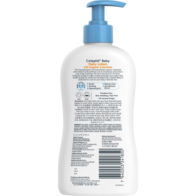 Load image into Gallery viewer, Cetaphil Baby Calendula Daily Lotion 400ml
