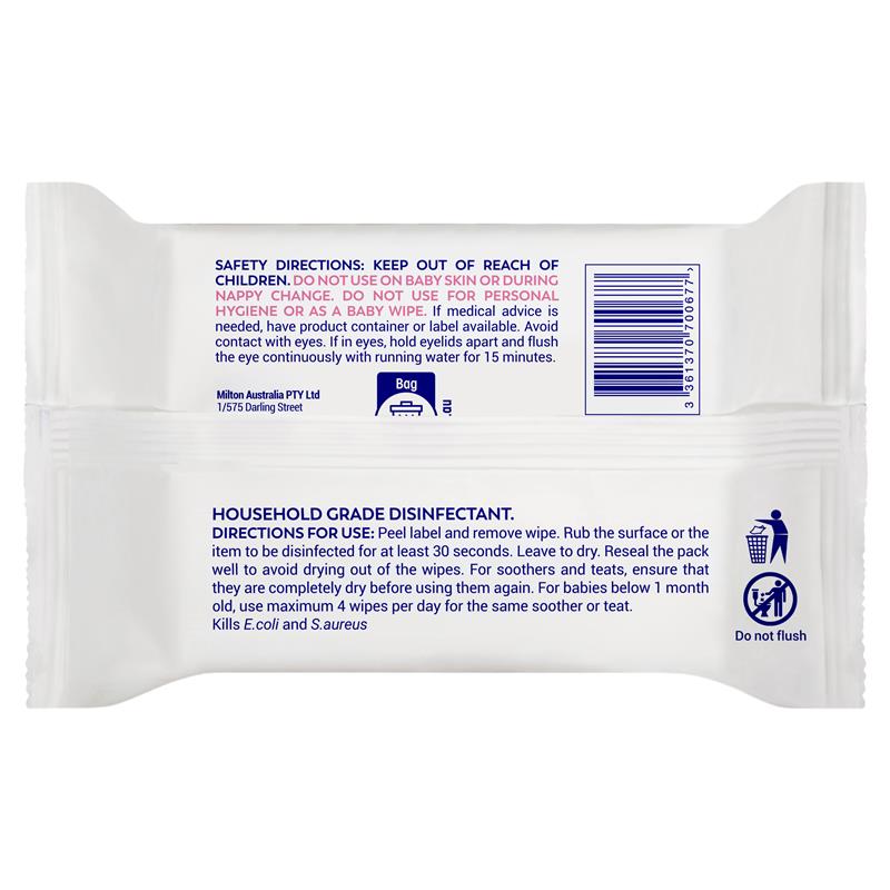 Load image into Gallery viewer, Milton Antibacterial Surface Wipes 30 Pack
