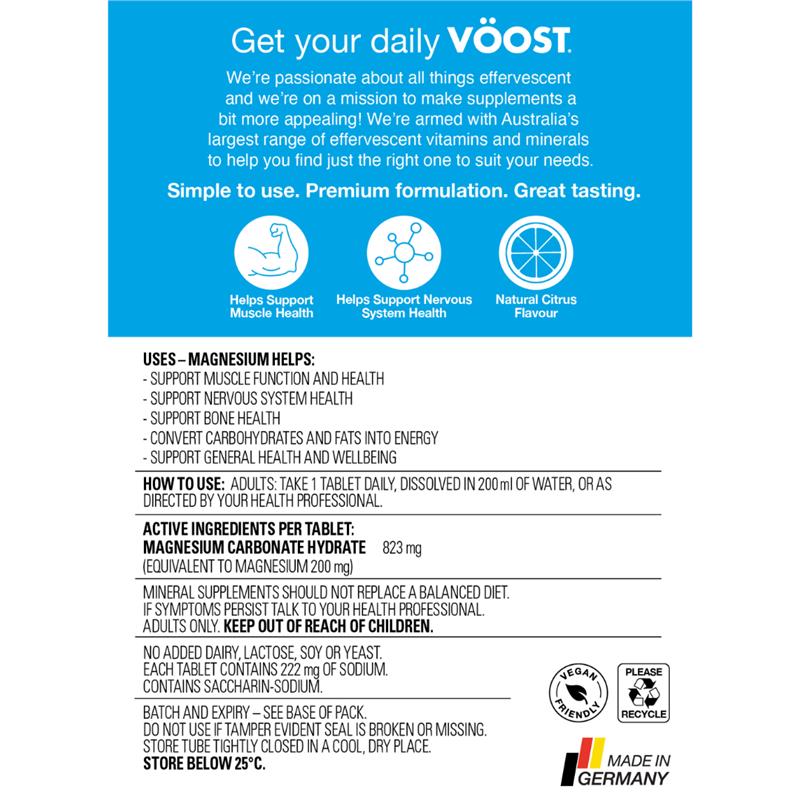 Load image into Gallery viewer, Voost Magnesium Effervescent 60 Pack Exclusive Size
