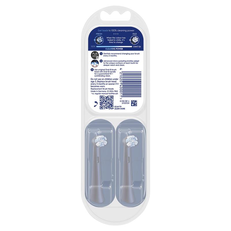Load image into Gallery viewer, Oral B Power Toothbrush iO Advanced Clean Refills Black 4 Pack
