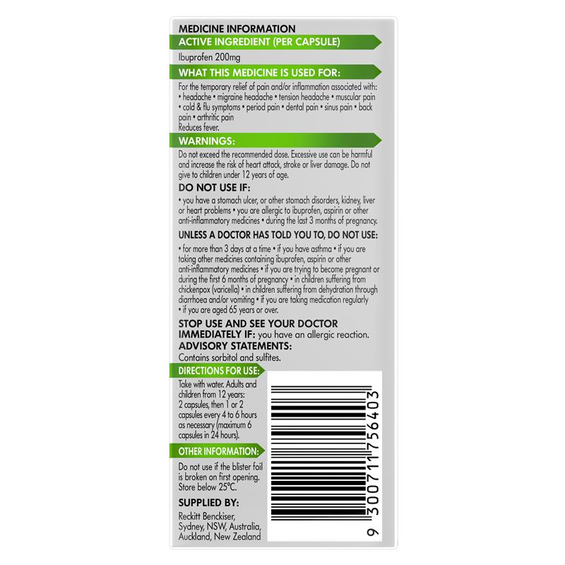 Load image into Gallery viewer, Nurofen Zavance 16 Mini Liquid Capsules
