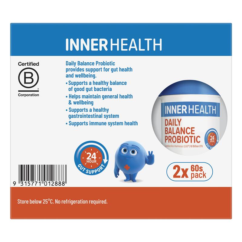 Load image into Gallery viewer, Inner Health Daily Balance Probiotic 120 Capsules
