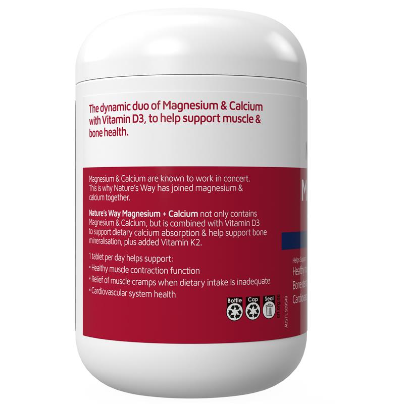 Load image into Gallery viewer, Nature's Way Magnesium Plus Calcium 150 Tablets

