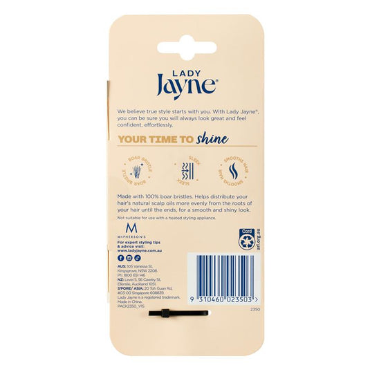 Lady Jayne Pad Brush, 100% Boar Bristle, Large